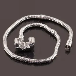 Strands Gümüş Kaplama İlk Zincir Yeni Snakebone Bilezik DIY Boncuklu Kolye Aksesuarları Zarif Hediyeler Yapın Toptan
