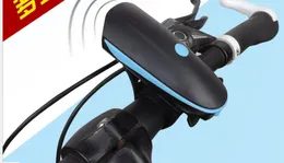 Luce anteriore per bicicletta Luce clacson Campanello per clacson elettronico per mountain bike Luce anteriore per corno di ricarica USB