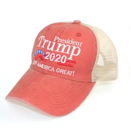 Дональд Трамп 2020 Маски Бейсболка Trump Face Keep America Great президент Выборы Trump Mesh Cap Outdoor Sports Party Шляпы CYZ2489 60Pcs