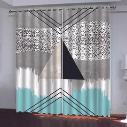 Europejska kurtyna 3D Creative European Blackout Curtain Drapes Luksusowe zasłony salonowe do okna