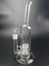 Bong in vetro da 12,2 pollici Double Matrix Perc Percolator Water Pipes 14mm Giunto femmina con ciotola Dab Rig