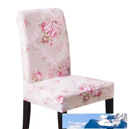 Svetanya Home Dining Chair Cover elastic Banquet Wedding Chair Covers Spandex elastic cloth Universal Stretch Floral Solid Color