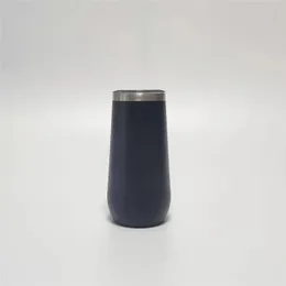 9oz vin glas rostfritt stål tumbler 5 färger champagne tumbler dubbel vägg dammsugare glas isolering vatten kopp A02