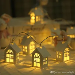 Commercio all'ingrosso 1.5M 10 pezzi casa sull'albero stile fata luce led stringa ghirlanda di nozze decorazioni natalizie per la casa