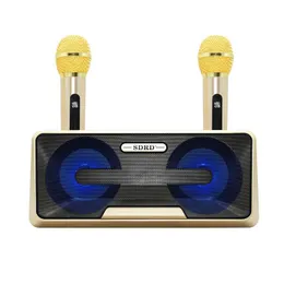 Bezprzewodowy mikrofon głośnikowy Bluetooth SD301 Family KTV telefon komórkowy Karaoke Mikrofon podwójny mikrofon TF USB Wsparcie 9205673