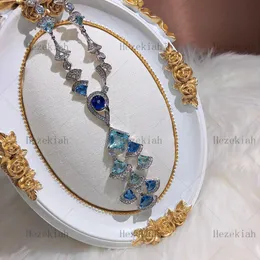 Hezekiah S925 Sterling Silber Luxus Halskette Hochwertige Luxus Damen Halskette Tanzparty Damen und Damen Temperament