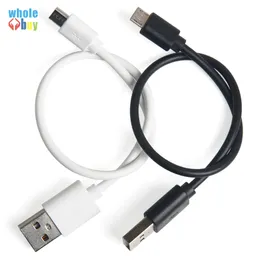 0.25m preto e branco 2Colors injeção de moldagem de dados Micro / 3.1 Tipo C USB Dados Sync Caber Cabo para Android Phone