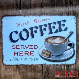 COFFEE Vintage Tin Signs Metal Sign Wall Stickers Decoration Art Plaque Vintage Home Decor Bar Pub Cafe YZ99