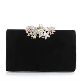 ABERA 2020 flannel evening clutch bags diamond hasp weeding dinner clutch with chain clutch purse wallets drop shipping MN1322