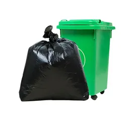 50 pçs / conjunto preto tamanho grande sacos lixo sacos de lixo sacos resistentes forros resistentes para jardim