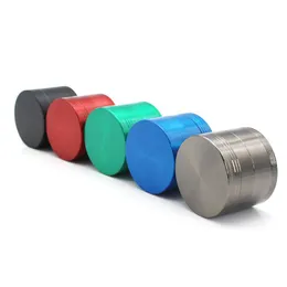 Młynek 63mm / 50mm 4 części Multicolor Dostępny, Kruszarka tytoniowa Płaskie Szlifierki Zicn Stop CNC Fit Suche Herb