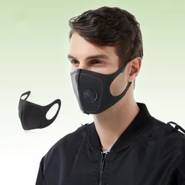 W magazynie! Dźwiganie wielokrotnego użytku Zawór oddychający maski PM2.5 Usta Anti-Dust Anti-AntiLLUT Outdoor Designer Cloth Maska z filtrem