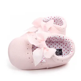 Baby Moccasins Shoes Newborn Baby Girl Shoes Bowknot Soft Bottom Sneakers First Walkers Spring Princess Shoes