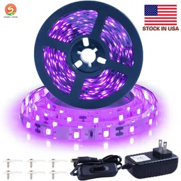 250m UV Black Light Strip Elastyczne Czarne Liny Lampy 12 V UV Czarny Light Kit Urodziny Halloween Scena Fluorescencyjna impreza Dekoracji Home Decoration