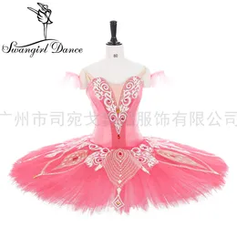 Kobiety Nutcracker Fairy Doll Ballet Scena Kostiumy Profesjonalne Balet Tutu Dark Pink Sleeping Beauty Bancake TUTUS BT2007