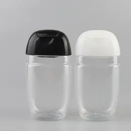 Darmowa Wysyłka 30ml Hand Sanitizer Butelka Pet Plastikowa Połowa Okrągła Flip Cap Butelka Dla Dzieci Do Dezynfekcji Hand Sanitizer Butelka