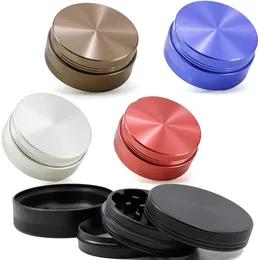 Colorful Smoking Accessories 4 Layers Condensed Version 30mm Height Herb Grinders Aluminum Alloy Smoked Crusher For Tobacco Tools