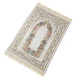 5Colors 1100mm * 700mm Chenille Fabric Islamic Bön Rug Muslim Bön Mat Turkisk Islamisk Bön Rug Matta Musallah