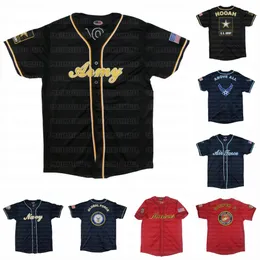 Custom Military Baseball Jersey U.S. Army, Navy, Marines - Ed Name & Number, High Quality, Fast Shipping