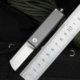Mini bolso faca faca de titânio cabo dobrável EDC acampamento ao ar livre ferramenta de auto-defesa sobrevivência pesca