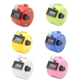 50 st Nytt 4-siffrigt nummer Handhållen Manuell Tally Counter Digital Golf Clicker Training Handy Count Counter