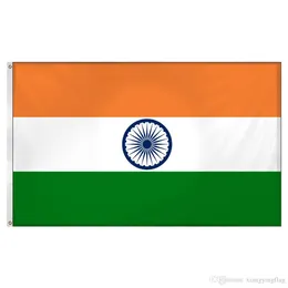 Fábrica direta 3x5 fts 90cmx150cm 100% poliéster em india india bandeira indiana para decoração