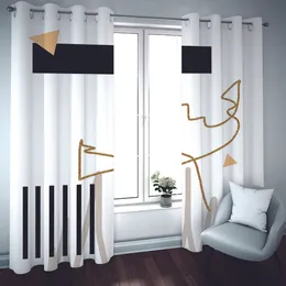 3D -Fotovorhang Geometrie Druckvorhang Blackout Custom Wohnzimmer Schlafzimmer Luxus -Vorhänge individuell jeder Größe