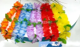 20pcs / lot 새로운 웨딩 장식 하와이 꽃 Lei garlands 잎 하와이 파티 드레스 목걸이 예술적 꽃