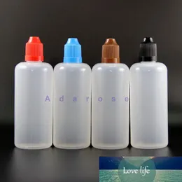 Plastic Dropper Bottles With Child Proof safe Caps Tips Squeezable PE juice Short nipple