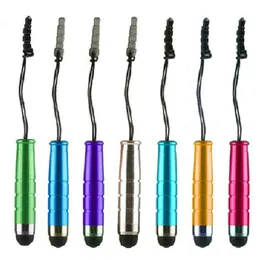 Mini Capacitive Screen Stylus Touch Pen With Anti-Dust Plug for Samsung Galaxy S6 S7 Mobile Phone Tablet PC Universal 200pcs