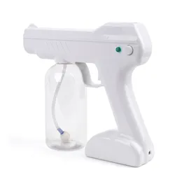 1200W Uppladdningsbar Spray Gun Electric Hair Sprayer Guns Desinfektionsmaskin 800ml Nano Mist Sprayers Sanitizer Användning för Car House PUBILC