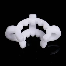 Plastic Keck Manufacturer white Laboratory Lab Clamp Clip connect glass bong 14mm/18mm for your selection smoking