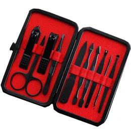 Manicure Nail Clippers Set Pedicure Set Przenośny Zestaw Higieny Podróży Zestaw narzędzi Cutter ze stali nierdzewnej