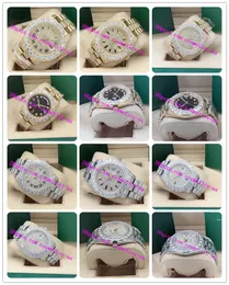 Watch Watch Luxury 9 Style Mens Datejust II 43mm 228349 116300 Full Iced Full Vs Diamond Watch Watch Automatic Fashion Watches إصدار جديد
