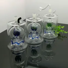 Nytt Europa och AmericAglass Pipe Bubbler Rökrör Vattenglas Bong Glas Vattenflaska med stor mage färgkula filtrering