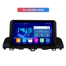 Odtwarzacz wideo na głowie samochodu z nawigacją Bluetooth GPS dla Honda Accord-2018 Wi-Fi Mirror Link Carplay Android 10 cali w desce rozdzielczej