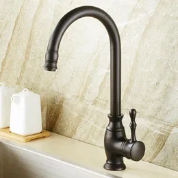 Kuchnia bateria Mosiężna Deck Kitchen Sink Faucet Wysoka Obróć Wylewka Pojedyncza Dźwignia Mikser Mikser Wodny Tap Torneira Cozinha XT-104