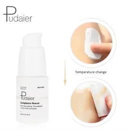 Pudaier 20ML نيو درجة الحرارة تغيير لون الجلد أضئ ماكياج اللون السائل قاعدة مؤسسة تغطية الوجه المخفي دائم