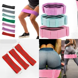 Fascia di resistenza Fascia elastica Cintura da donna Guinzaglio Fianchi Rotondo Antiscivolo Yoga Ispessimento Natica Sollevamento Rafforzare Regolazione Fitness 12hw C2