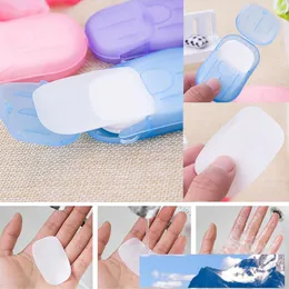Portable Travel Paper Soap Sheet Hand Soap Sheet Camping Hiking Outdoor Box Paper Soaps Disinfecting Soap Paper 20pcs in a Box