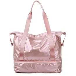 Travel Luggage Duffle Bag Nylon Gym Bag Dry Wet Separation Yoga Multifunction Handbags Large Capacity Shoulder Overnight Bag CX200718