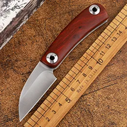 Razor Folding Kniv D2 Blade Rosewood Handle Tactical Survival Pocket Knife Outdoor Camping Jaktknivar Multi EDC Tools