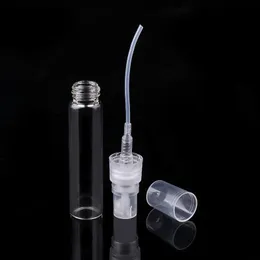 10ml Clear Fine Mist Atomizer Mini Recarreg￡vel Amostra de perfume de vidro transparente Garrafa vazia Redu￧￣o de bomba cosm￩tica de 1/3 on￧as