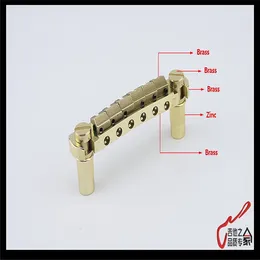 1 Set GuitarFamily Super Quality All Brass Handmade Wraparound Bridge Tailpiece Electric Guitar Stop Tail MADE IN KOREA