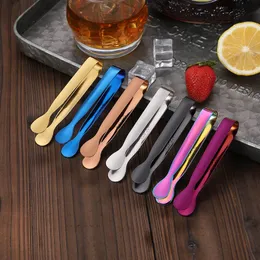 304 Rostfritt stål Small Ice Clip Coffee Bar Sugar Cube Home Hotel Tools Tea Party Coffee Bar XJY08