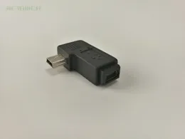 300 pçs/atacado telefone mini ônibus curva esquerda Mini USB fêmea para mini adaptador de plugue conversor de conector de carregador
