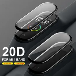 20D Curved Edge Protective for xiaomi mi band 4 glass Scratch-resistant miband 4 5 film Full cover HD mi band 4 screen protector (RETAIL)