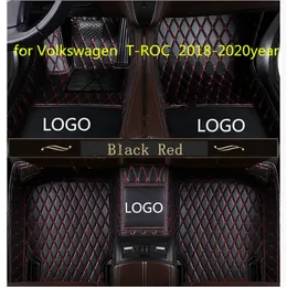 Портной сделал автомобиль коврик водонепроницаемый материал кожа PU, подходит для Volkswagen T-ROC 2018-2020year