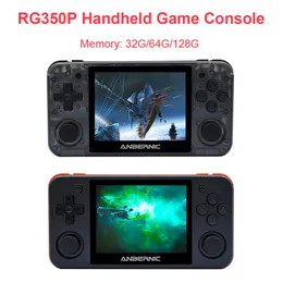 新しいRG350PハンドヘルドゲームコンソールMP3ビデオゲームコンソールオープンソースシステム3.5インチIPSスクリーンレトロPS1アーケード3Dゲーム