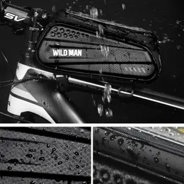 Bike Bag Cycling Bicycle Head Tube Handlebar PU EVA Cell Mobile Phone Bag Case Holder MTB Touch Waterproof Scree Riding MX200717221J